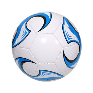 Ballon de football à motifs blanc, bleu et noir, sérigraphié, style populaire, pour entraînement et matchs en intérieur et extérieur - Product Image 1