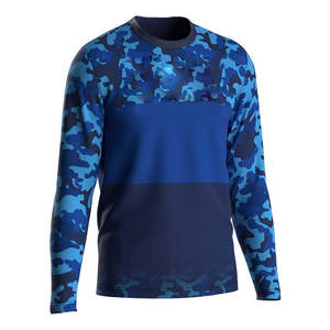 เสื้อตกปลาแบบยูนิเซ็กซ์ MOQ ต่ำ กันน้ำ แขนยาว คอกลม ระบายอากาศได้ดี พร้อมลายพิมพ์แบบซับลิเมชั่น - Product Image 1