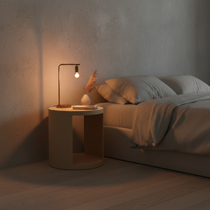 Table d'appoint décorative, table basse moderne en bois d'hévéa du Vietnam, MDF et placage de chêne, meuble décoratif pour salon - Product Image 3