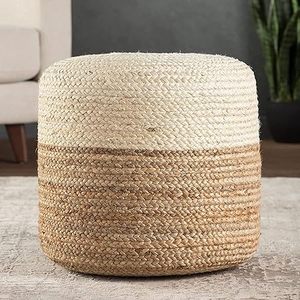 Customised Eco-friendly <b>Adjustable</b> Woven Water Hyacinth Ottoman <b>Stools</b> Handmade Customizable Side Tables for Rustic Home Interio - Product Image 2