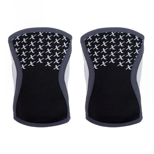 Genouillère en néoprène de 5 mm d'épaisseur avec motif souriant coloré, antidérapante pour la musculation, respirante - Product Image 2