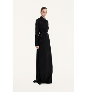 Nueva Colección de Vestidos de Alta Costura, Vestido de Gala con Adornos, Diseño Original (ODM), Largo hasta el Suelo, Cuello con Encaje, Estilo Clásico, Moderno e Informal - Product Image 3