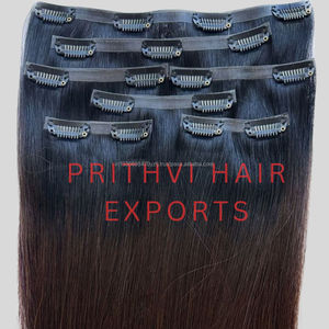 Lot de 10 extensions de cheveux humains Premium Remy Clip-In Honey Blonde - Product Image 2