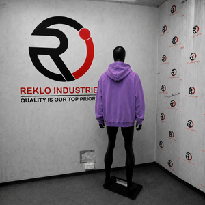 Sudadera con capucha morada extragrande para hombre con cremallera, diseño abstracto de cruz, forro polar lavado, estampado de puntos de algodón, corte regular - Product Image 4