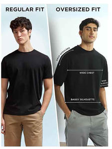 Camiseta de algodón extragrande para hombre, corte holgado y relajado, cuello redondo, manga corta, tela transpirable y suave, estilo casual y urbano para verano. - Product Image 6