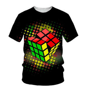 Camiseta de verano con estampado 3D para hombre, cuello redondo, manga corta, estilo informal, estilo hip hop, holgada y a la moda. - Product Image 1