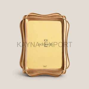 Most Selling Luxury <b>Gold</b> Platted Metal Photo <b>Frame</b> Customized Designer Metal Digital Photo <b>Frame</b> - Product Image 3