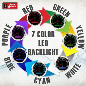 Nouveau tachymètre analogique électrique 7 couleurs 80 mm 4000 tr/min avec compteur horaire 12V 24V étanche IP67 pour voiture et marine - Product Image 6