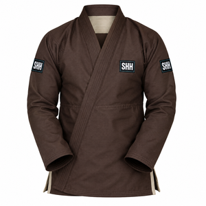 Kimono SHH BJJ para Hombre, Color Marrón, 100% Algodón, Corte Regular, Ropa de Artes Marciales para Adultos, Impresión por Transferencia de Calor Duradera - Product Image 1