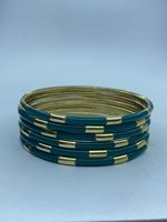 Brazaletes, Pulseras y Conjuntos de Brazaletes de Latón Hechos a Medida con Incrustaciones de Resina y Piedras de Colores para Tiendas de Joyería de Moda