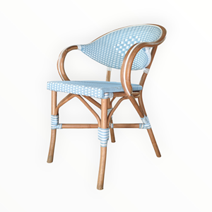 Silla Bistro Más Popular para Cafetería, Restaurante, Espacios Públicos Residenciales - Mimbre Sintético Natural con Garantía de Tejido de 3 Años - Product Image 2