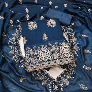 Embroidered Lace Hijab <b>Scarf</b> Cotton Muslim Headscarf Floral Pattern Daily Wear for Indian and Pakistani Styles - Product Image 3