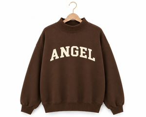 Women's <b>Mock</b> <b>Neck</b> Sweatshirt High Quality Cotton Fleece Custom Team Wear OEM Factory Production - Product Image 1