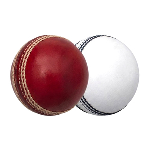 Durable Leather Cricket <b>Balls</b> Set Professional Red and White Hand Stitched Cricket <b>Training</b> <b>Balls</b> for Matches and Tournaments - Product Image 1