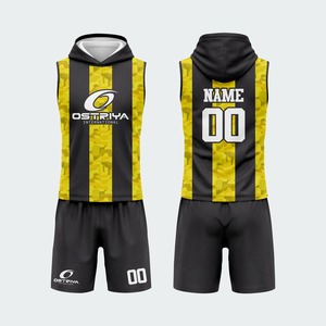 Uniforme Personalizado con Capucha para Fútbol Americano 7on7, Impresión Frontal, Secado Rápido, Transpirable, Antibacterial, Anti-UV, Sin Mangas, Unisex, Servicio OEM - Product Image 3