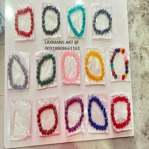 Pulseras de cuentas de oración de siete chakras, pulseras de cuentas de cristal de piedra rudraksh DE LA India, pulseras de moda con cuentas al por mayor - Product Image 1