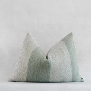 Ait Cc-1332 2023 Latest Designer Wool Cotton Blend Striped Geometric Handmade Reversible Cushion <b>Covers</b> Woven Embroidery Tassels - Product Image 3