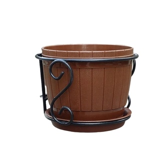 Russian Handcrafted Metal Planter Top Finishing <b>Cast</b> Aluminum Handmade Trendy Metal Plat Pot Best Selling Iron Frame - Product Image 1