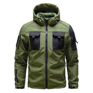 Chaqueta Táctica para Hombre 2026, Estilo Militar, Múltiples Bolsillos con Cremallera, Parches de Velcro en los Brazos, Puños Ajustables, Resistente al Viento - Product Image 1
