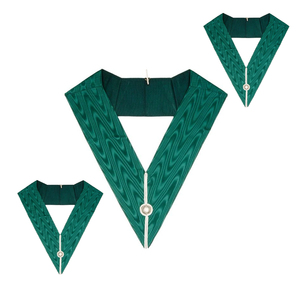 Freemasonry Regalia <b>Collar</b> Customized Design for Allied Degrees District Handmade Embroidery Masonic Regalia <b>Collar</b> - Product Image 5