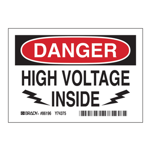 Danger High Voltage Self-Adhesive Labels for Electrical Equipment Durable Thermal <b>Sticker</b> Writable - Product Image 3