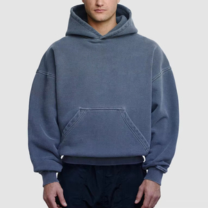 เสื้อฮู้ดดี้ผู้ชายผ้าฝ้าย 100% ระบายอากาศได้ดี เป็นมิตรกับสิ่งแวดล้อม พร้อมกระเป๋า ดีไซน์สตรีทแวร์ ลดราคาพิเศษ ส่งตรงจากโรงงาน มีตัวอย่างฟรี - Product Image 5