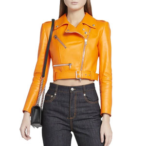 Vestes en cuir pour femmes à prix de gros, qualité supérieure, fabriquées avec les meilleurs matériaux, vestes en cuir pour femmes tendance - Product Image 1