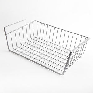 Panier de rangement pour armoire de cuisine, organisateur suspendu sous étagère, panier en fil métallique, économiseur d'espace - Product Image 5