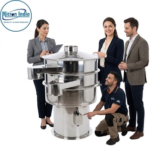 Micron India Tamiseur Vibratoire Numérique Automatique Robuste 110V Garantie 2 Ans PLC pour le criblage des poudres alimentaires, chimiques et de papier - Product Image 3