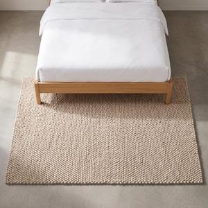 Tapis exclusif en laine tissée à la main, à boucles texturées, antidérapant, motif galets épais, pour salon moderne, chambre à coucher, décoration intérieure - Product Image 5