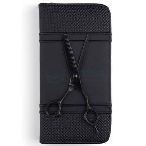 Tijeras de Adelgazamiento Ultraligeras de Color Negro Mate con Cuchillas de Precisión para Corte de Cabello Profesional, Agarre Duradero y Cómodo para Estilistas - Product Image 2