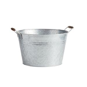 Nouvelle grande glacière ovale galvanisée avec poignées latérales, seau à glace et refroidisseur à vin en métal pour fêtes, taille personnalisée - Product Image 4