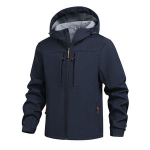 Chaqueta de Invierno para Hombre, con Capucha, Forro Polar, Diseño de Puntos, Gruesa, Resistente al Viento y al Agua - Product Image 4