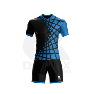 Men's Sublimated Soccer Jersey Set Short Sleeve Moisture Wicking Polyester Gradient Color Crew Neck Athletic Fit Summer Apparel - Product Image 5