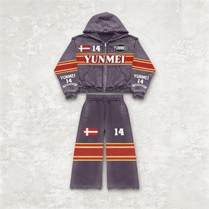 MAX WORLD ENTERPRISES Survêtement pour homme OEM ODM Conception personnalisée Qualité supérieure 100% coton Écologique Respirant Streetwear - Product Image 3