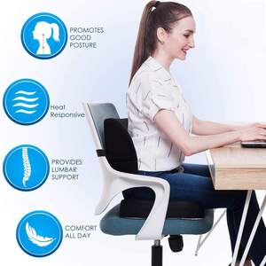 Cojín Ergonómico Portátil de Espuma Viscoelástica para Coxis, Almohada Ortopédica para el Dolor de Espalda y Ciática, para Sillas de Oficina y Automóviles - Product Image 6