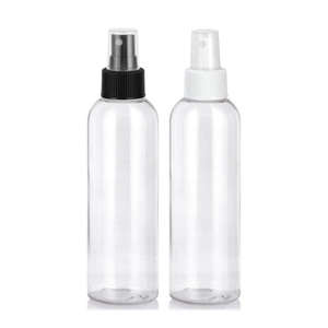 Botella Cosmo Delgada de Plástico PET Transparente de 250 ml y 8 oz con Tapa para Loción, Aceite Corporal, Champú, Sérum para el Cuidado de la Piel, Envase Cosmético Personalizado - Product Image 6