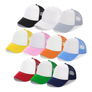 Gorra Trucker Unisex de 6 Paneles, Color Sólido, Malla, Estilo Béisbol, Cierre Trasero Ajustable, Informal, para Primavera/Verano - Product Image 1