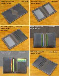 Anwar Vintage Genuine Leather <b>Card</b> Holder Bifold Short <b>Wallet</b> RFID <b>Card</b> Case <b>for</b> <b>Men</b> - Product Image 3