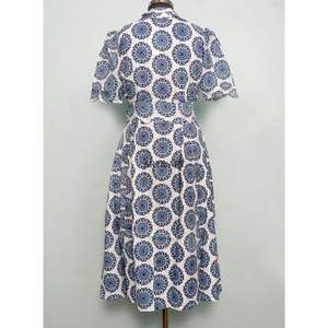 Hermoso y cómodo vestido maxi de algodón con estampado digital a mano y motivo sólido, estilo canguro, para mujer, cómodo, informal, para fiestas. - Product Image 6