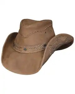 New Real Handmade Personalized Genuine Leather Hat For Men & Women Modern Western Wear Cowboy Hat Stylish Cow Leather Hats
