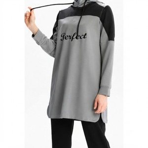 Muslim Women Winter Casual Activewear Tracksuit Modest Fitness Clothing Long Sleeve Jogger Set Comfortable Sports OEM ODM - Product Image 1