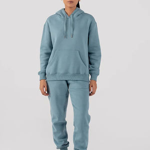 Sweat-shirts à capuche oversize en velours polaire de coton pour femme, col en V, manches longues, style streetwear décontracté et confortable pour l'automne et l'hiver - Product Image 4