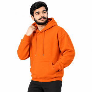Hoodies personnalisés pour hommes, coupe ample, logo brodé, marque de vêtements indépendante, hoodies sur mesure. - Product Image 3