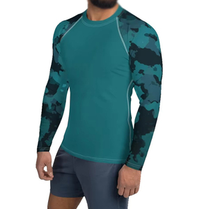 Rashguard homme haute qualité, sur mesure, OEM, compression, polyester respirant, tissu à séchage rapide pour le fitness et les sports nautiques. - Product Image 4