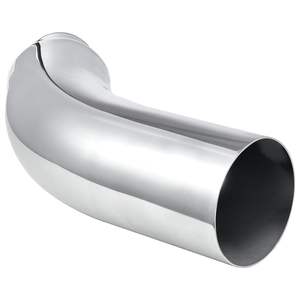 Terminale di Scarico Cromato con Ingresso da 4 Pollici, Uscita da 6 Pollici, Lunghezza Totale 23 Pollici, Resistente alle Alte Temperature, per Sistemi di Scarico Tuning - Product Image 1