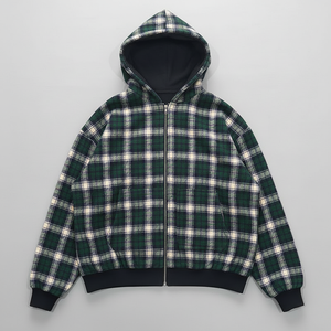 Sweat à capuche réversible double couche 500 GSM pour homme, personnalisé, en flanelle, coupe ample, en coton épais French Terry Meeroos - Product Image 1