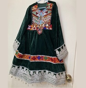 Vêtements traditionnels faits à la main, robe afghane, robe Pathani, robe Pashtun, impression de haute qualité, robes vintage afghanes pour femmes, respirantes - Product Image 2