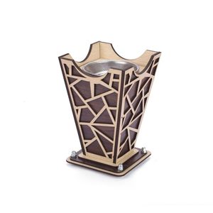Quemador de Bakhoor de Madera Artesanal, Ecológico y Duradero, con Recipiente de Acero Inoxidable, Mabkhara Árabe Decorativa para Uso en Todas las Estaciones - Product Image 4