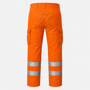 Pantalon de sécurité premium, pantalon de protection, confectionné avec un tissu de haute qualité, plusieurs poches de rangement et éléments réfléchissants - Product Image 2